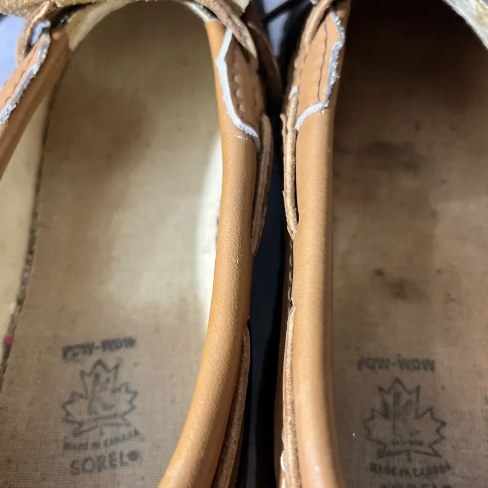 Vintage Sorel Duck Boots Pow Wow Shoes Brown Mens 8 Snow Waterproof Winter
